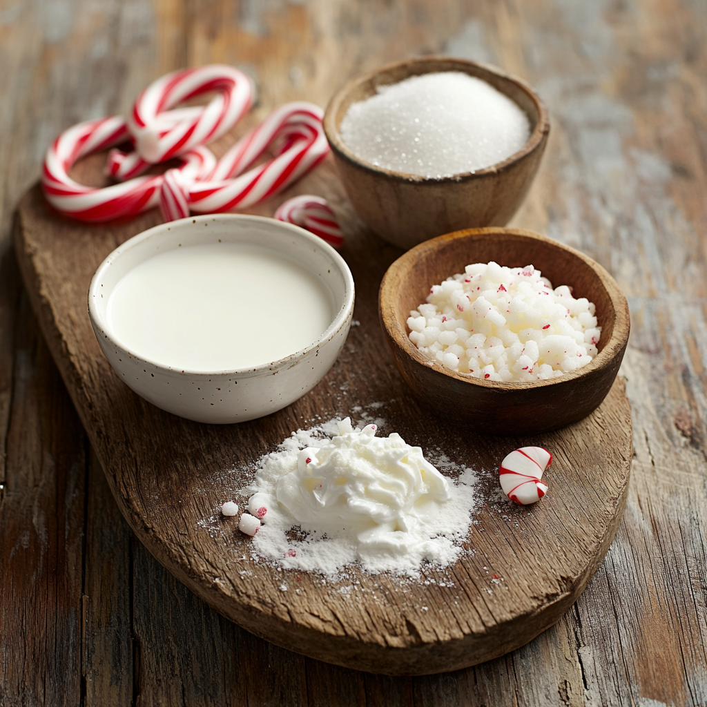 Peppermint Ice Cream ingredients