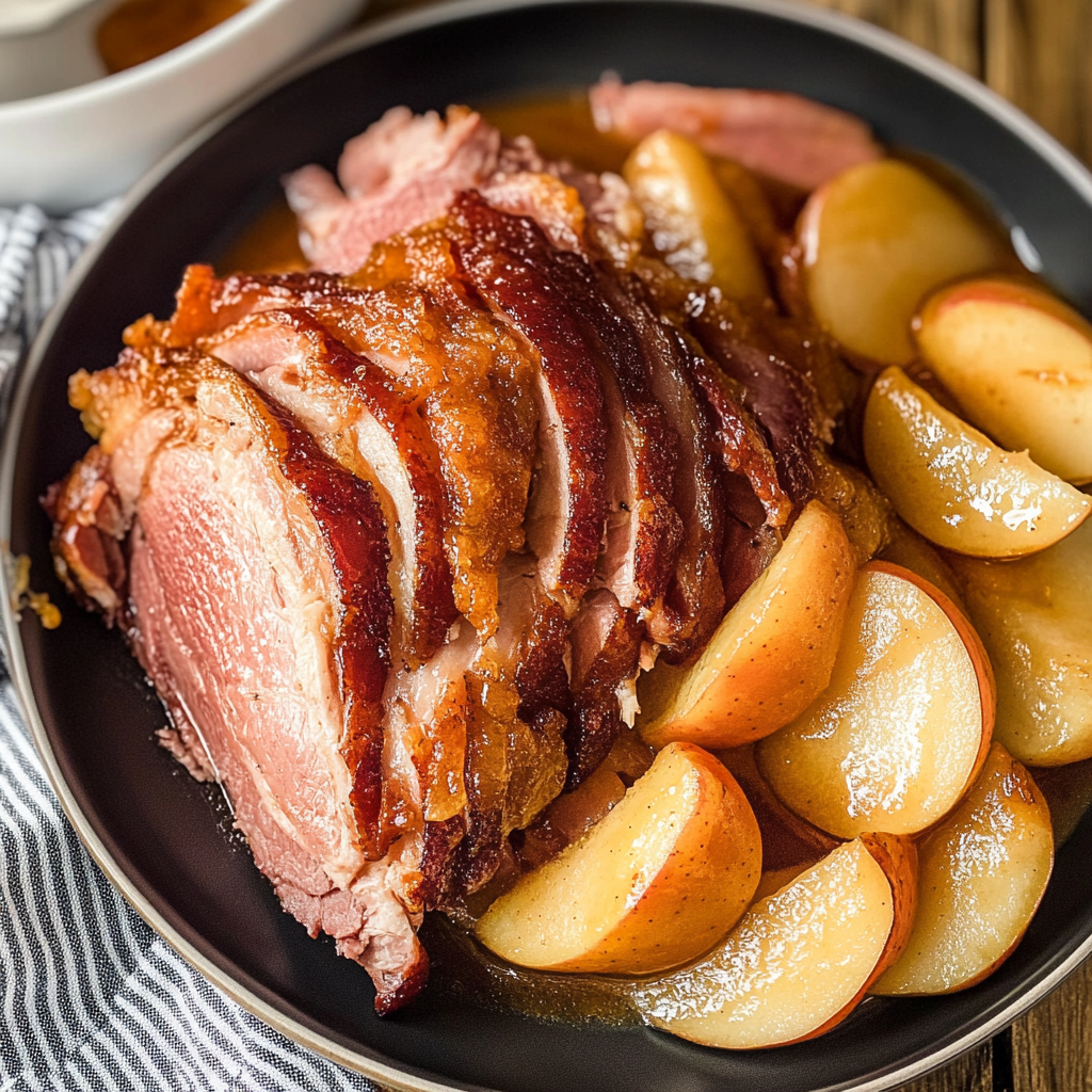 Slow Cooker Apple and Clove Ham