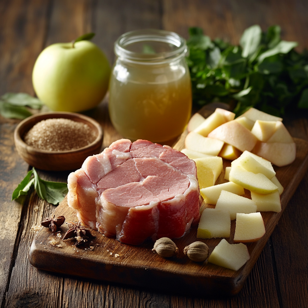 Slow Cooker Apple and Clove Ham ingredients
