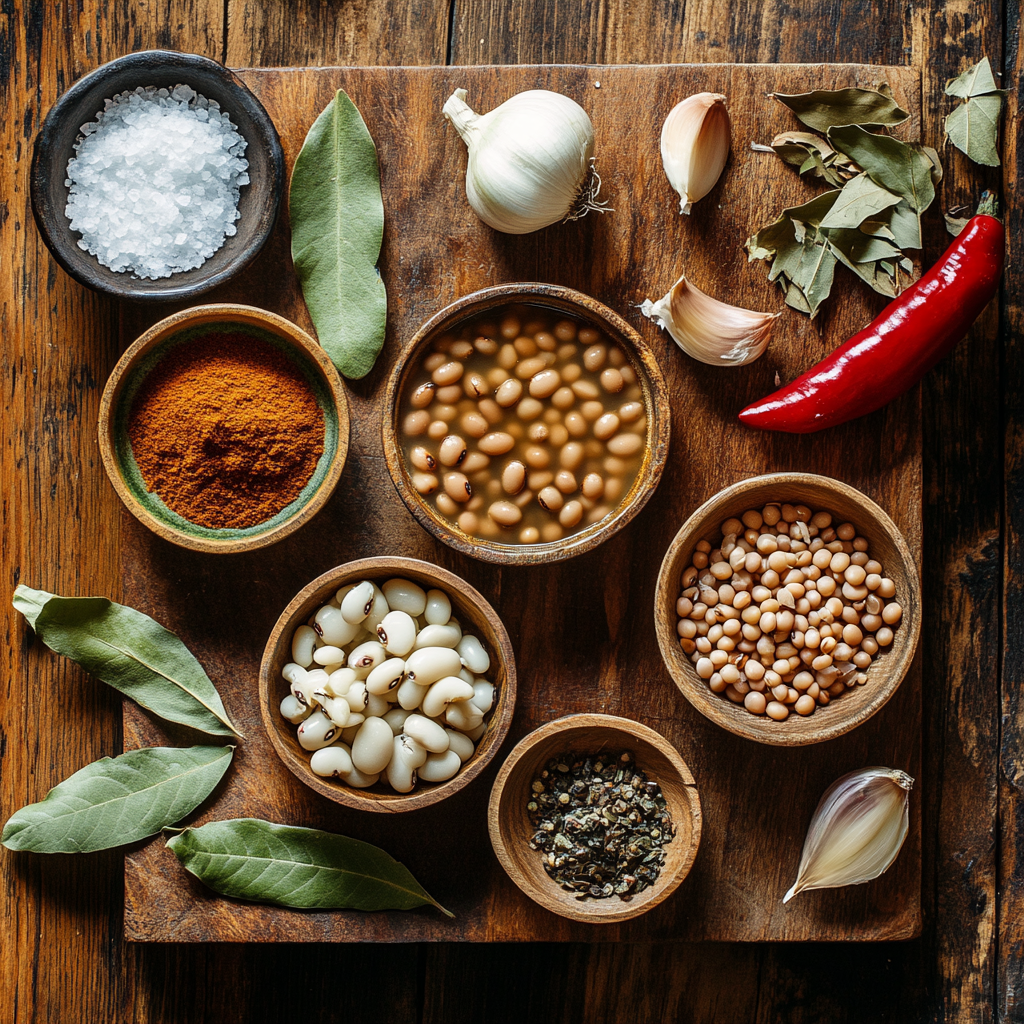 Slow Cooker Black Eyed Peas ingredients