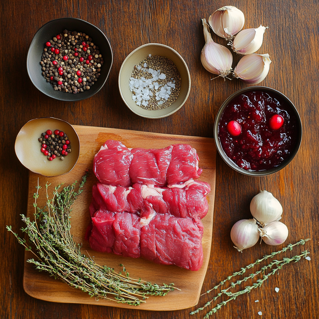 Slow Cooker Cranberry Pot Roast ingredients