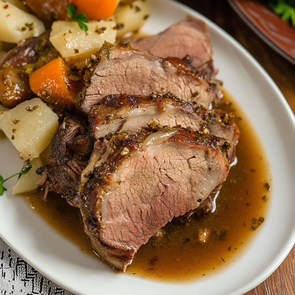 Slow Cooker Leg of Lamb