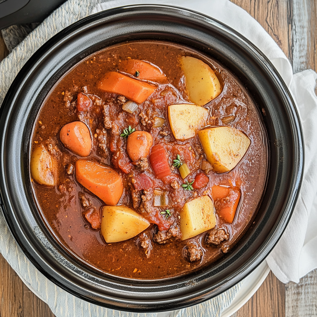 Slow Cooker Poor Man’s Stew