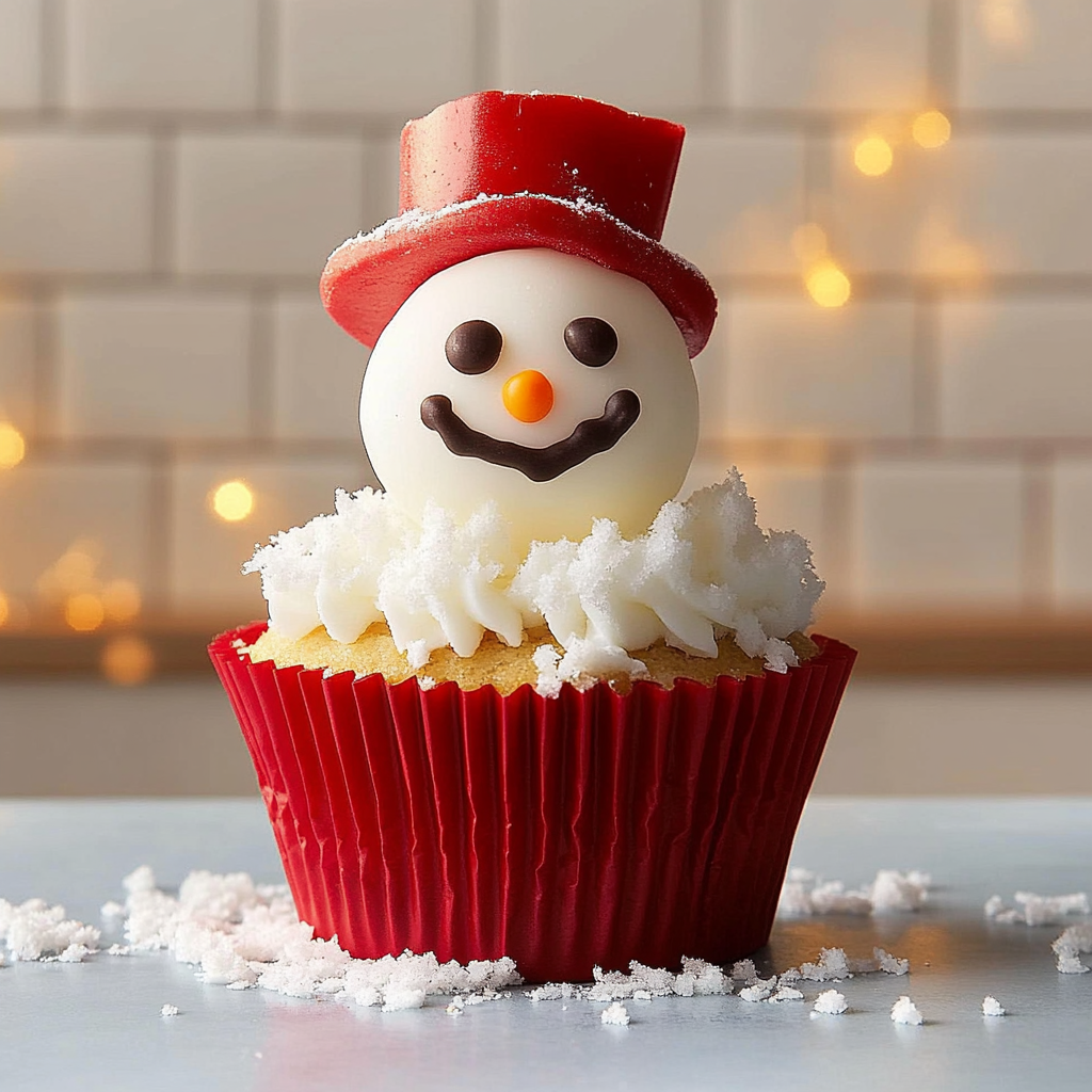 Snowman Cupcakes