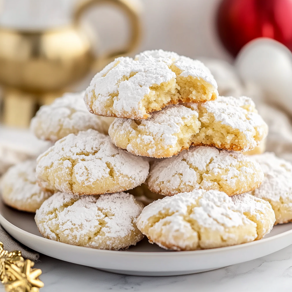 Vanilla Crinkle Cookies