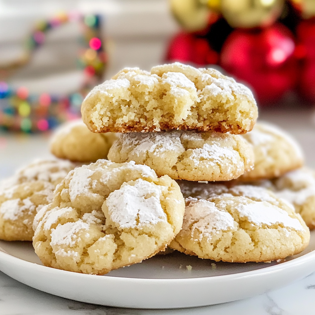 Vanilla Crinkle Cookies