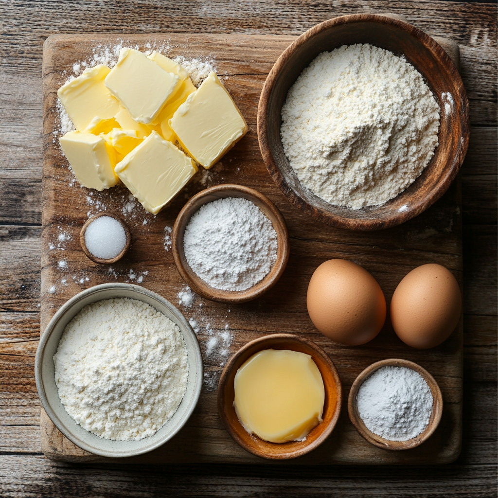 Vanilla Crinkle Cookies ingredients