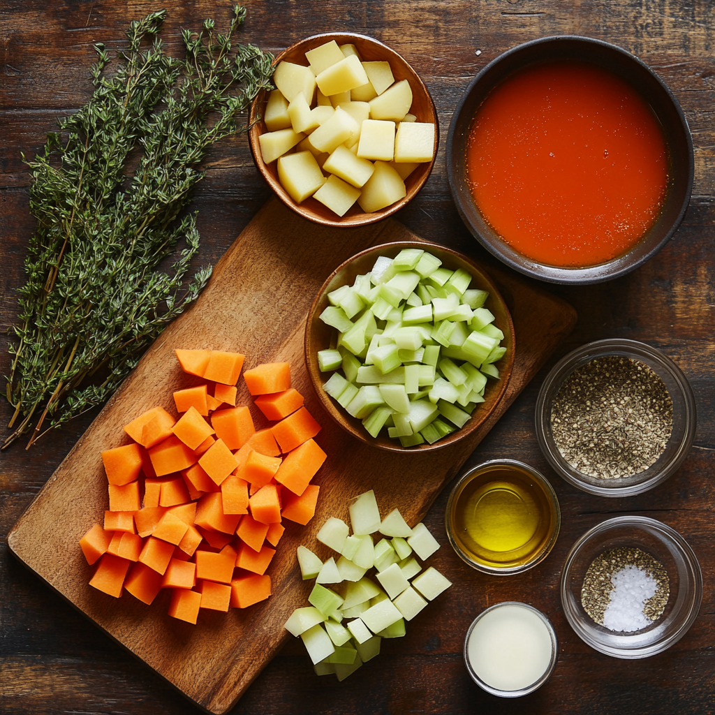 Vegetable Stew ingredients