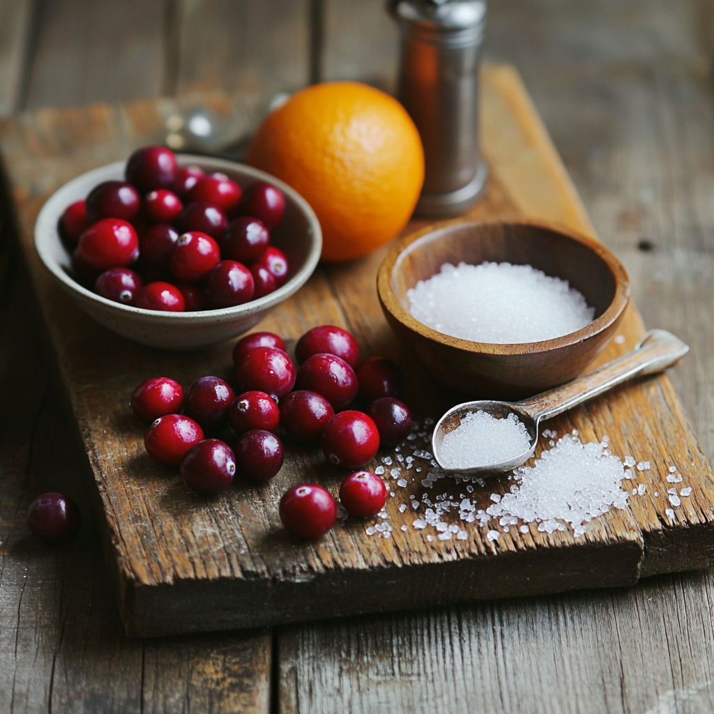 Viral Candied Cranberries Recipe ingredients