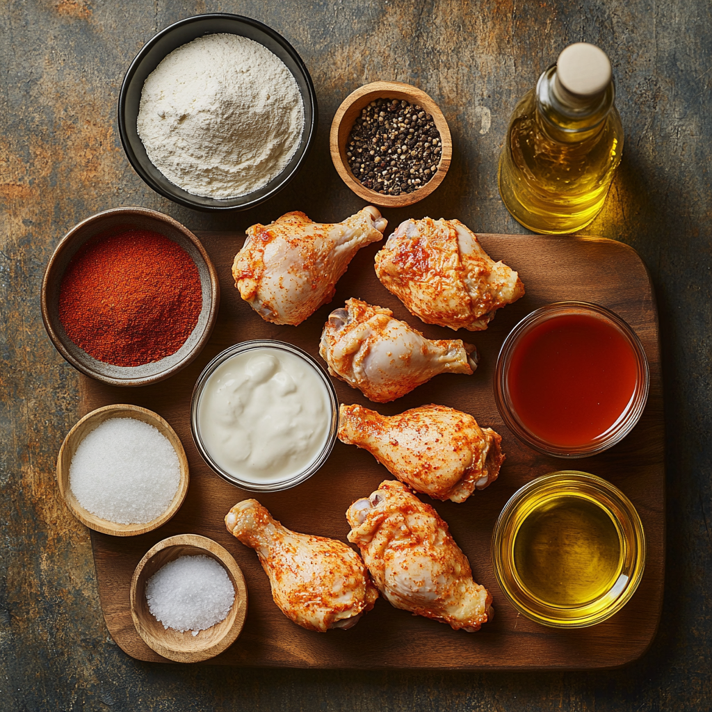 fried chicken ingredients