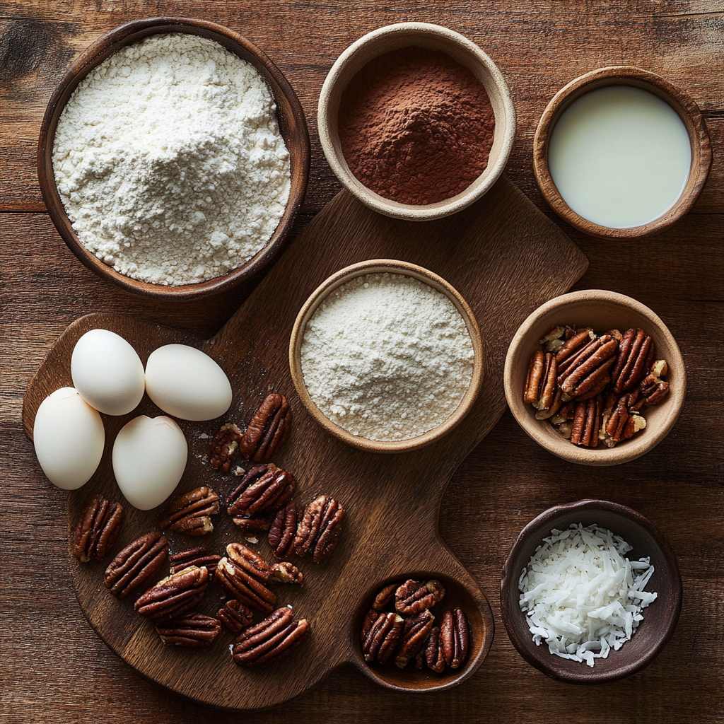 german chocolate cupcakes ingredients