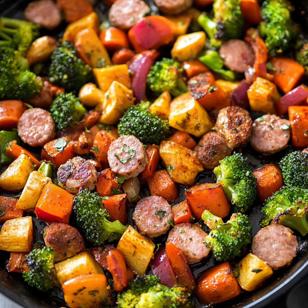 sausage and veggies one pan