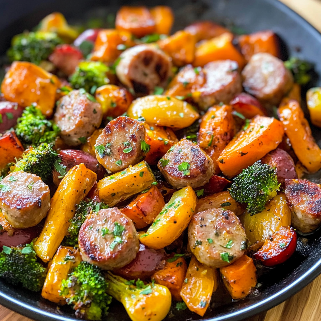 sausage and veggies one pan