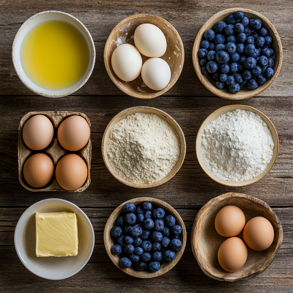 Blueberry Pancakes ingredients