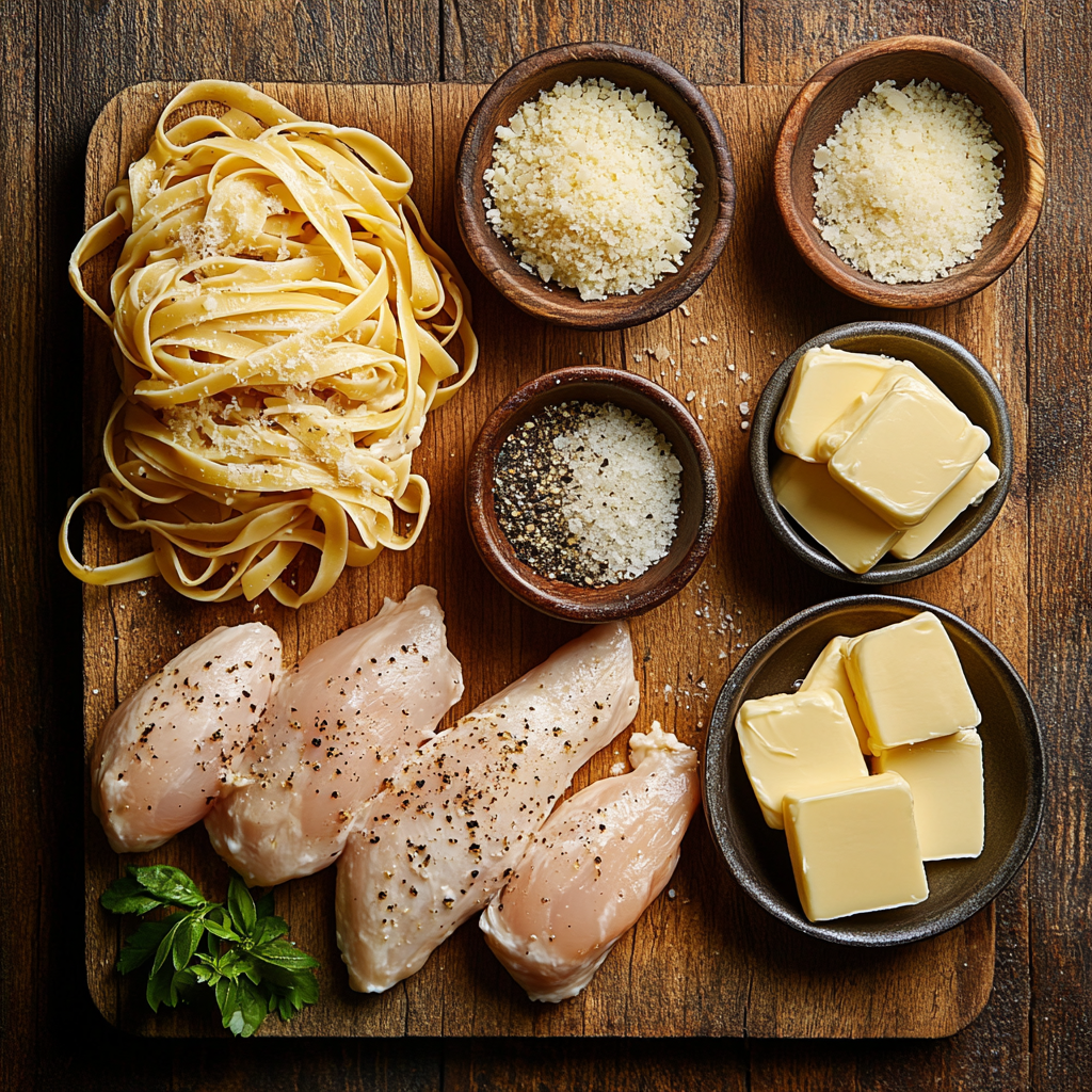 Chicken Alfredo Pasta ingredients