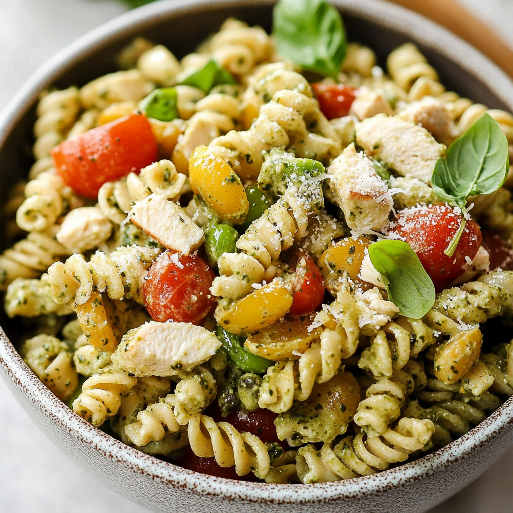 Chicken Pesto Pasta Salad