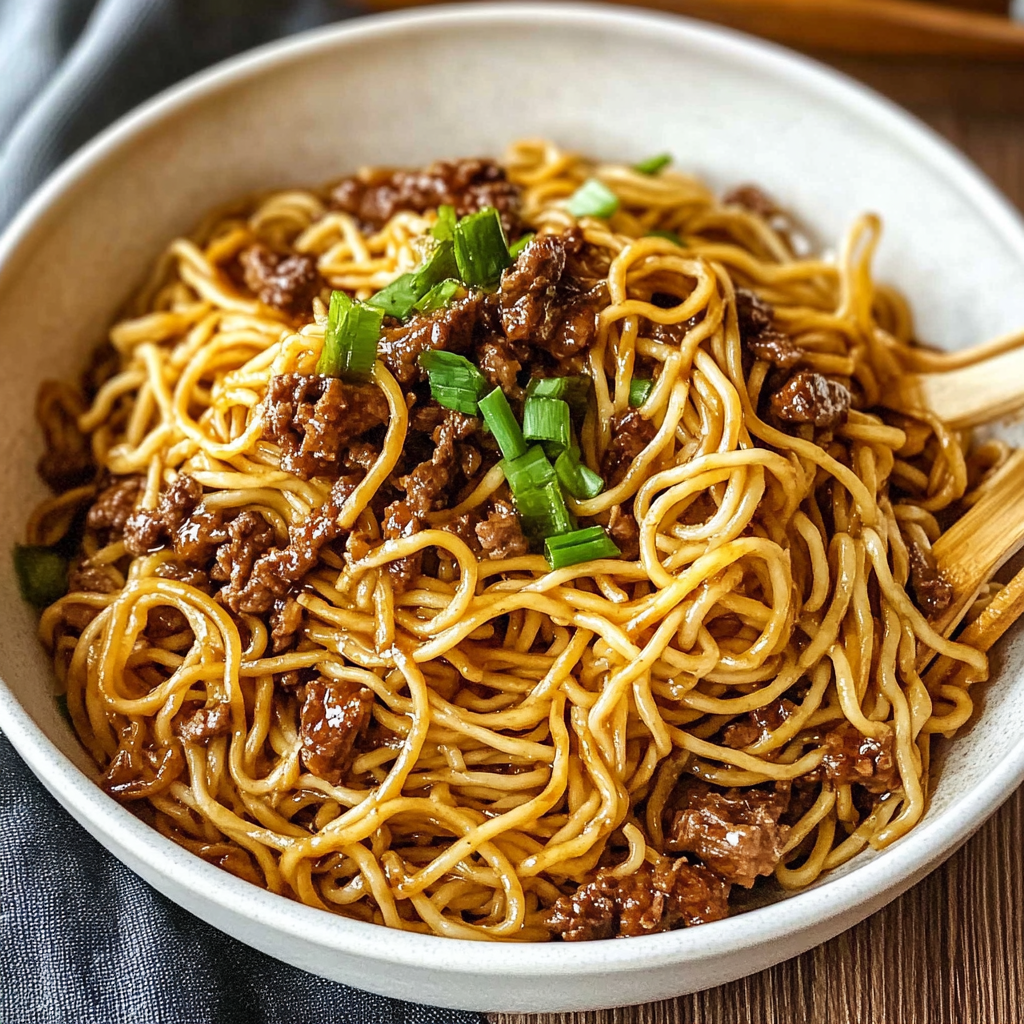Chili Garlic Beef Noodles