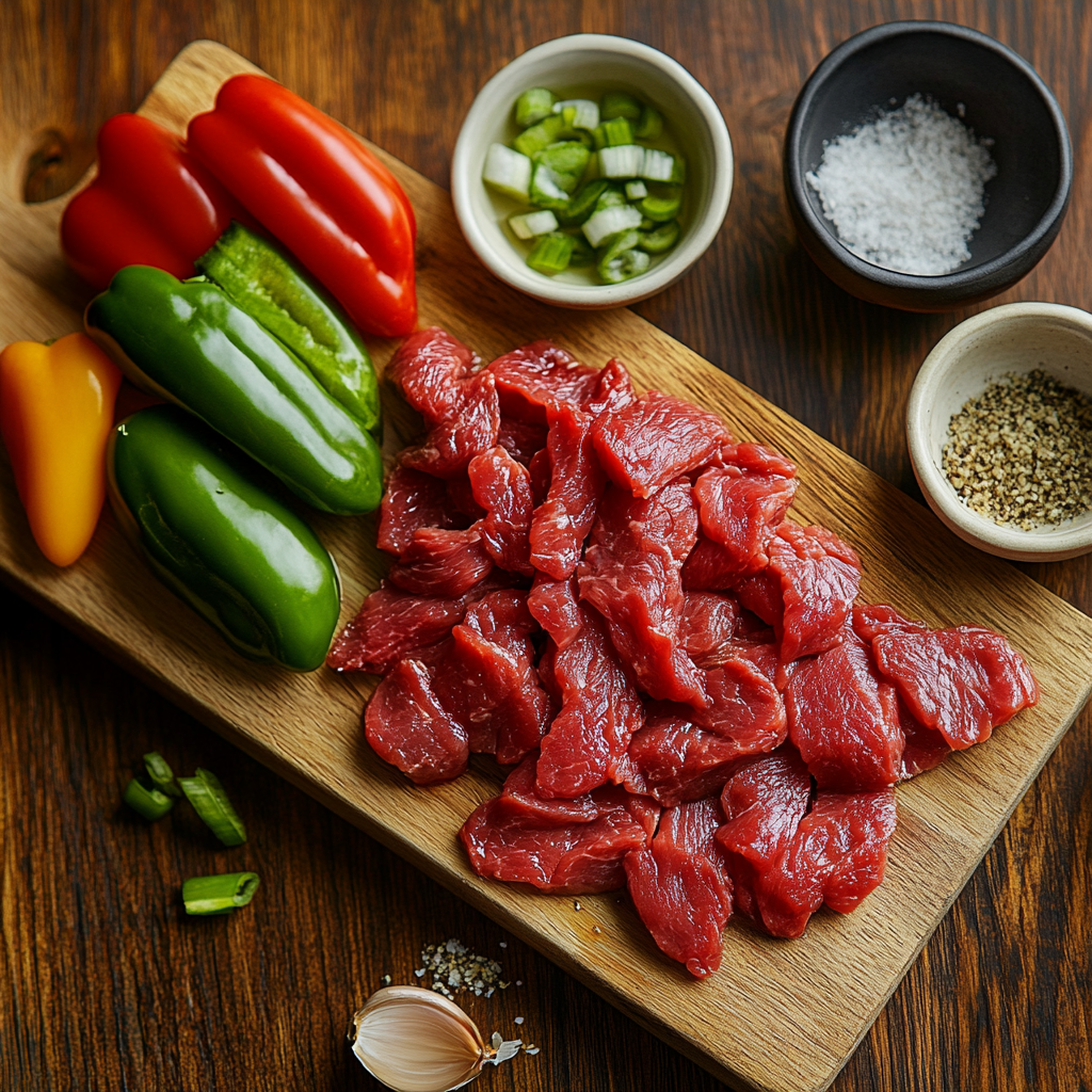 Crockpot Pepper Steak ingredients