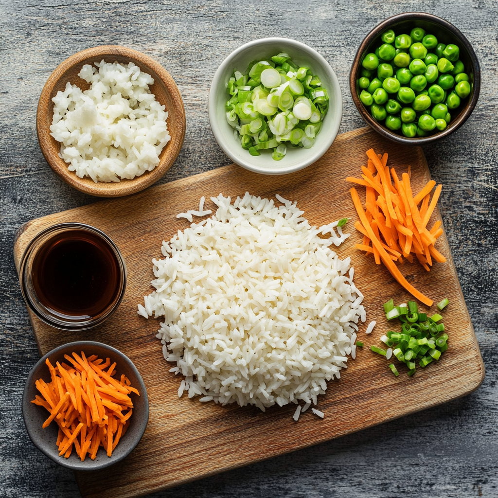 Garlic Fried Rice ingredients