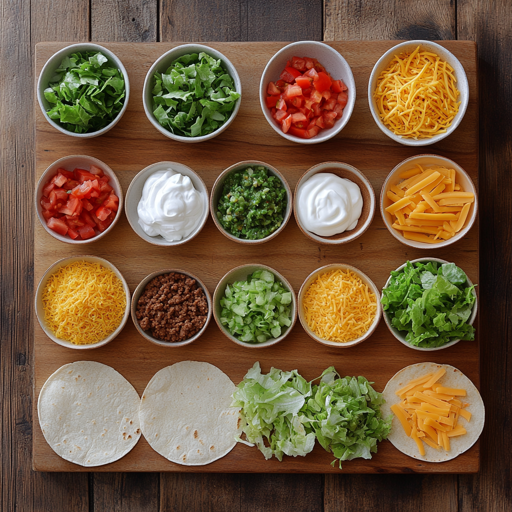 Mini Tacos ingredients