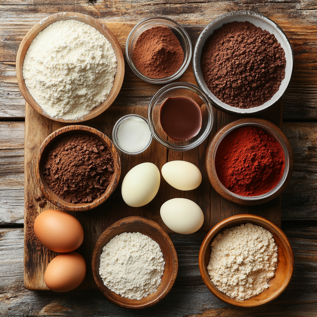 Red Velvet Cookies ingredients