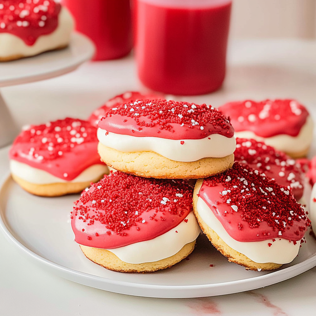 Red Velvet Sugar Cookies