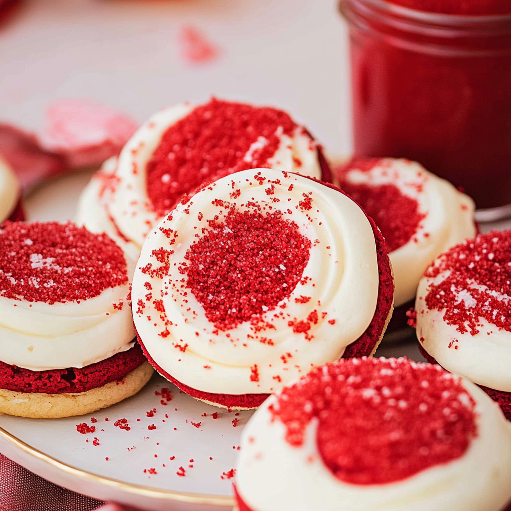 Red Velvet Sugar Cookies