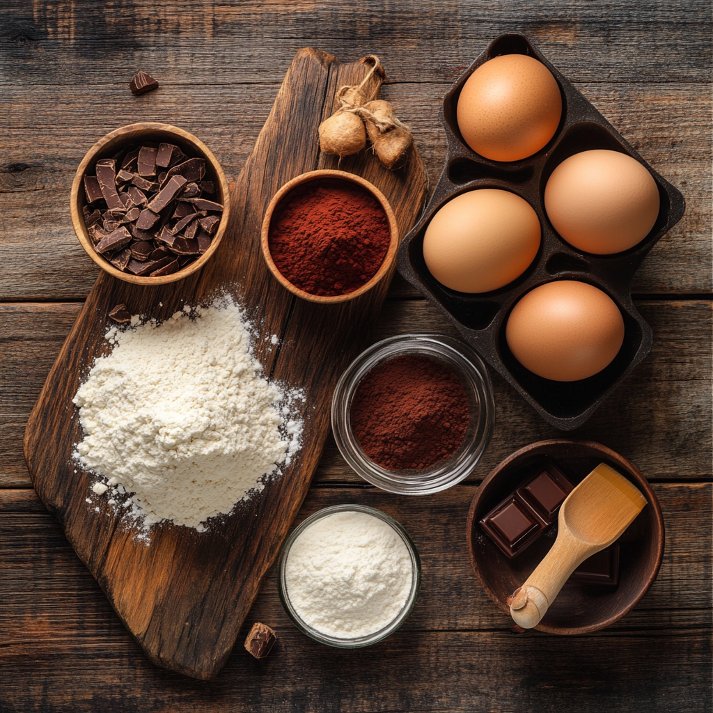 Red Velvet Sugar Cookies ingredients