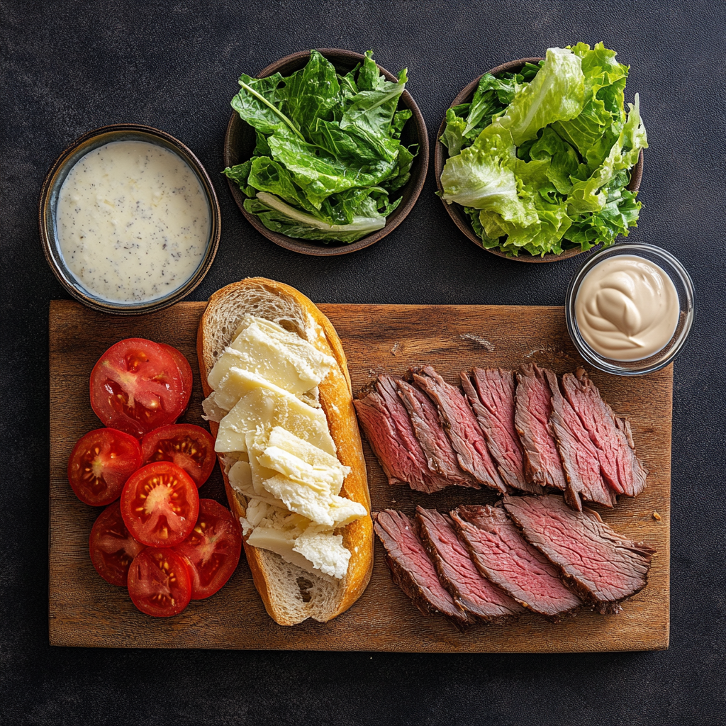 Roast Beef Sandwich ingredients