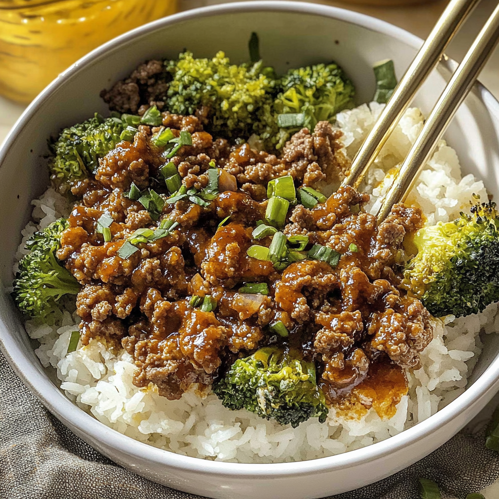 Spicy Sriracha Ground Beef Bowls