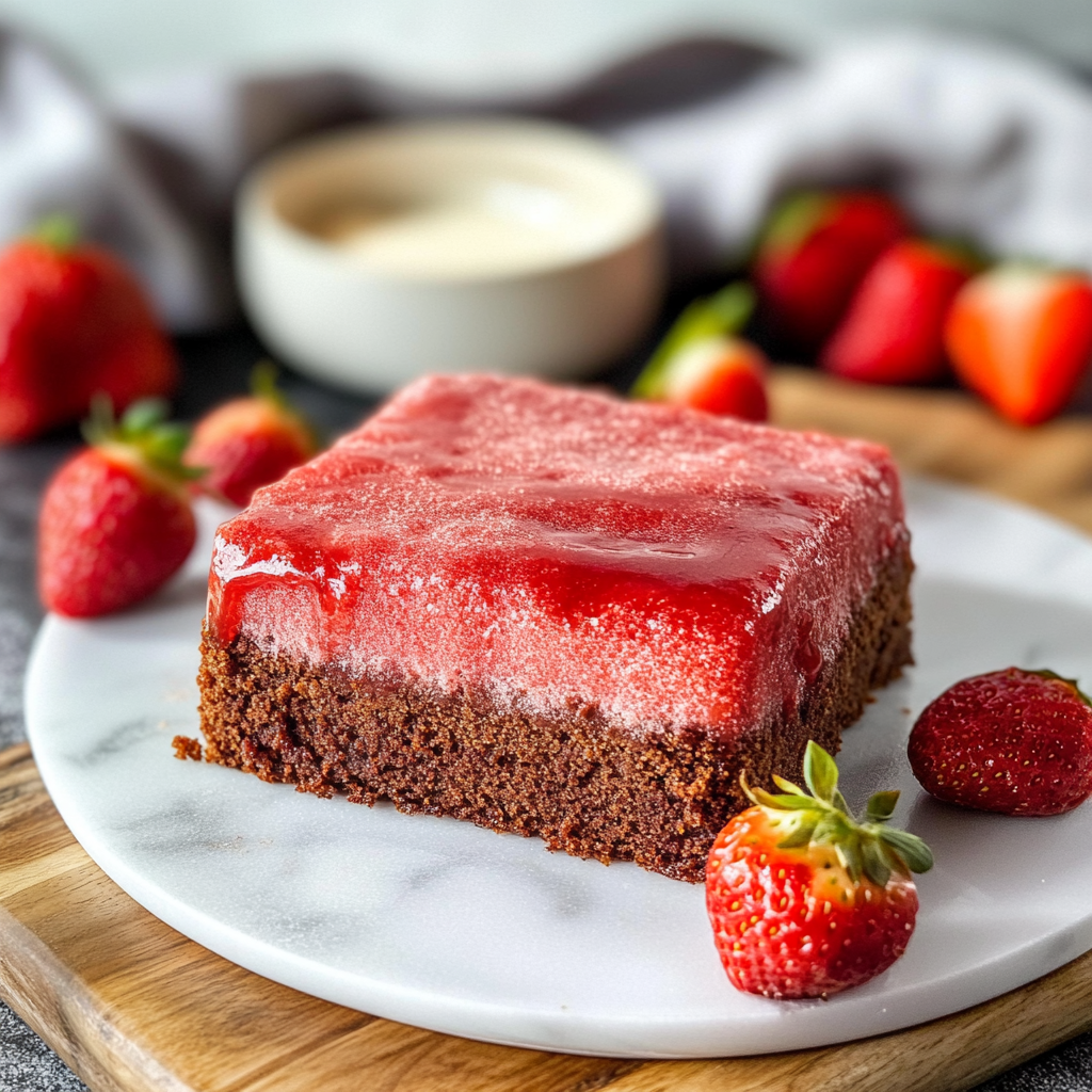 Strawberry Brownies