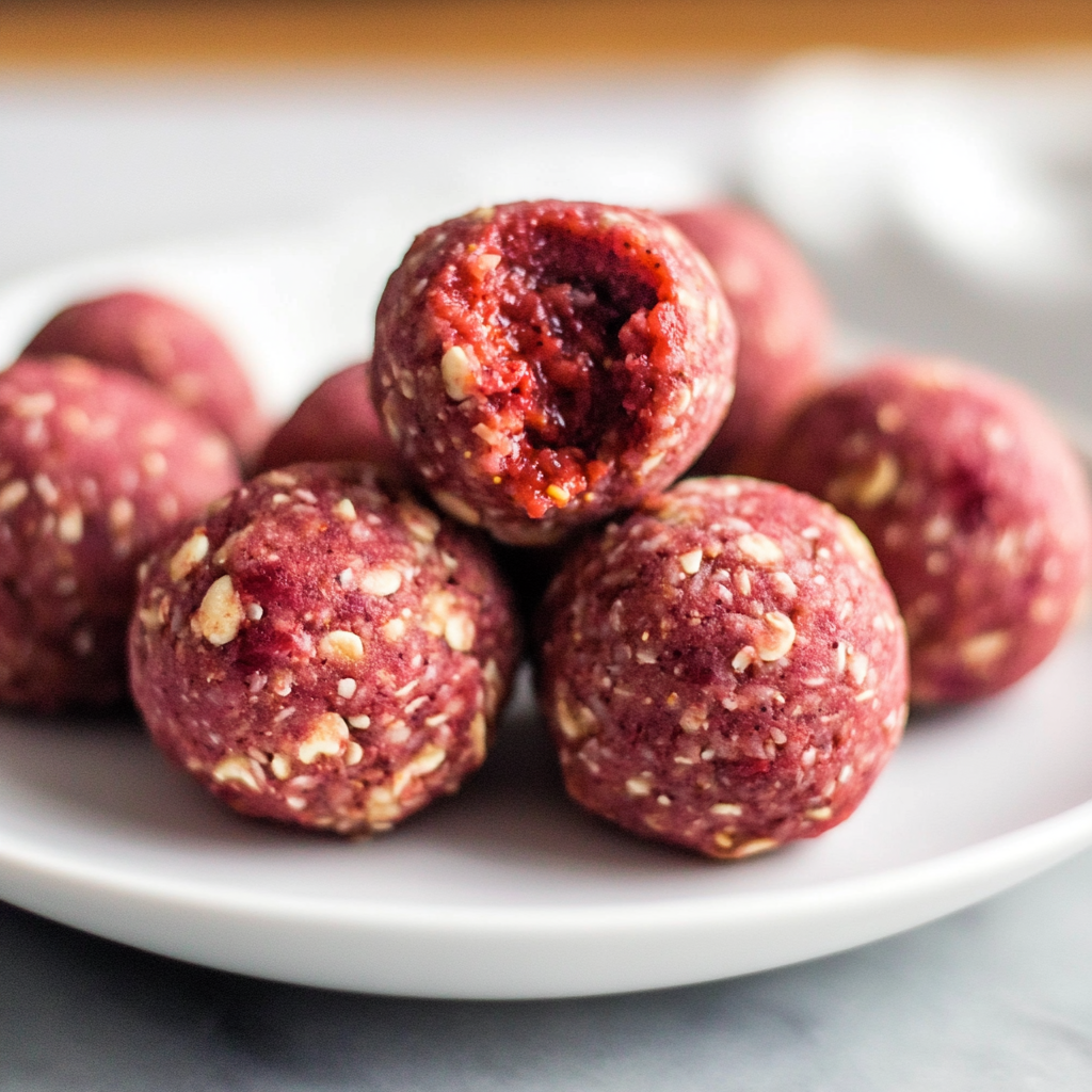 Strawberry Energy Bites