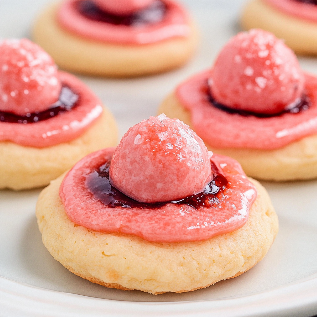 Strawberry Kiss Cookies