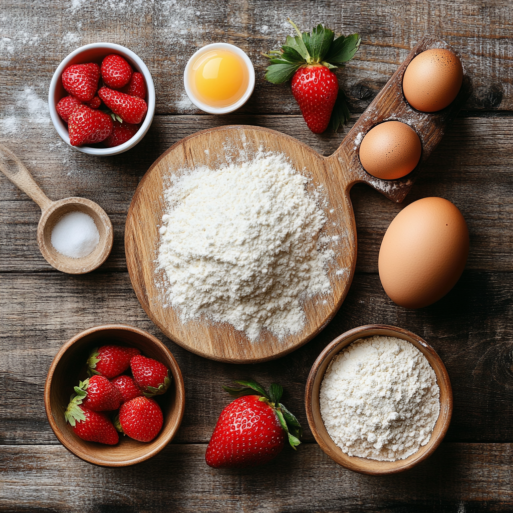 Strawberry Milkshake Cookies ingredients