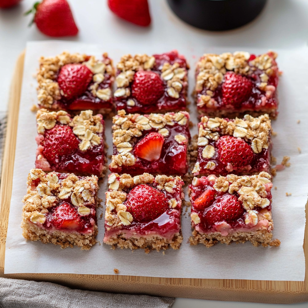 Strawberry Oat Bars