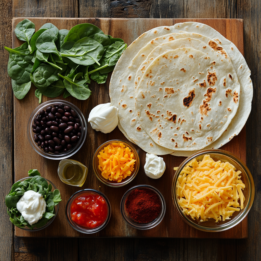 black bean quesadilla ingredients