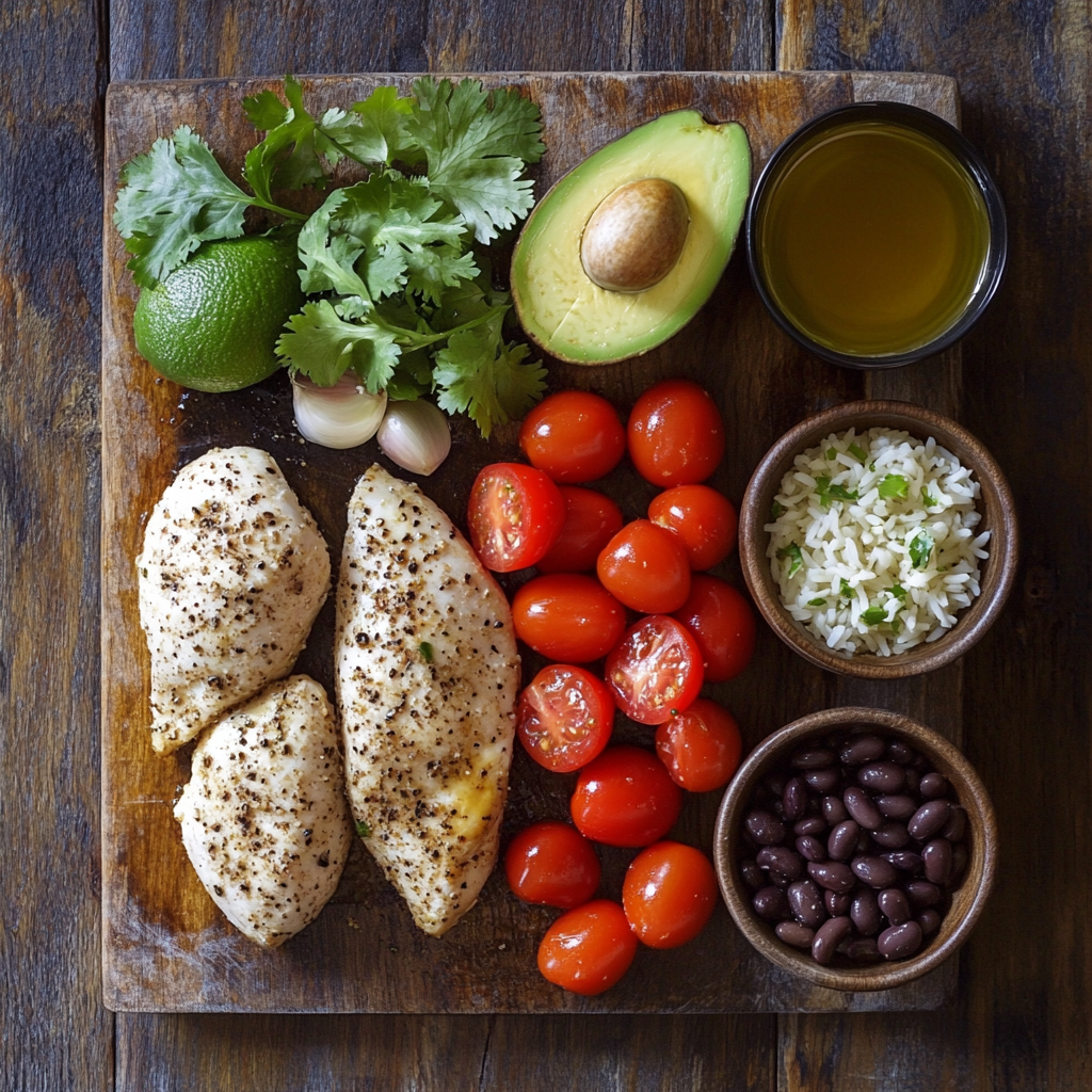 chicken burrito bowl ingredients