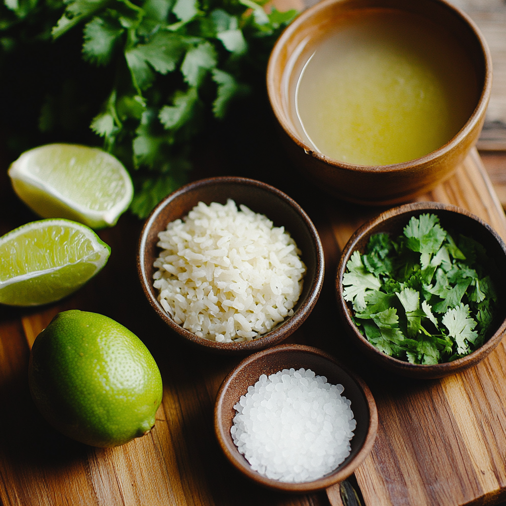 cilantro lime rice in rice cooker ingredients