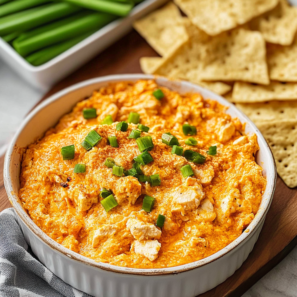 high protein buffalo chicken dip