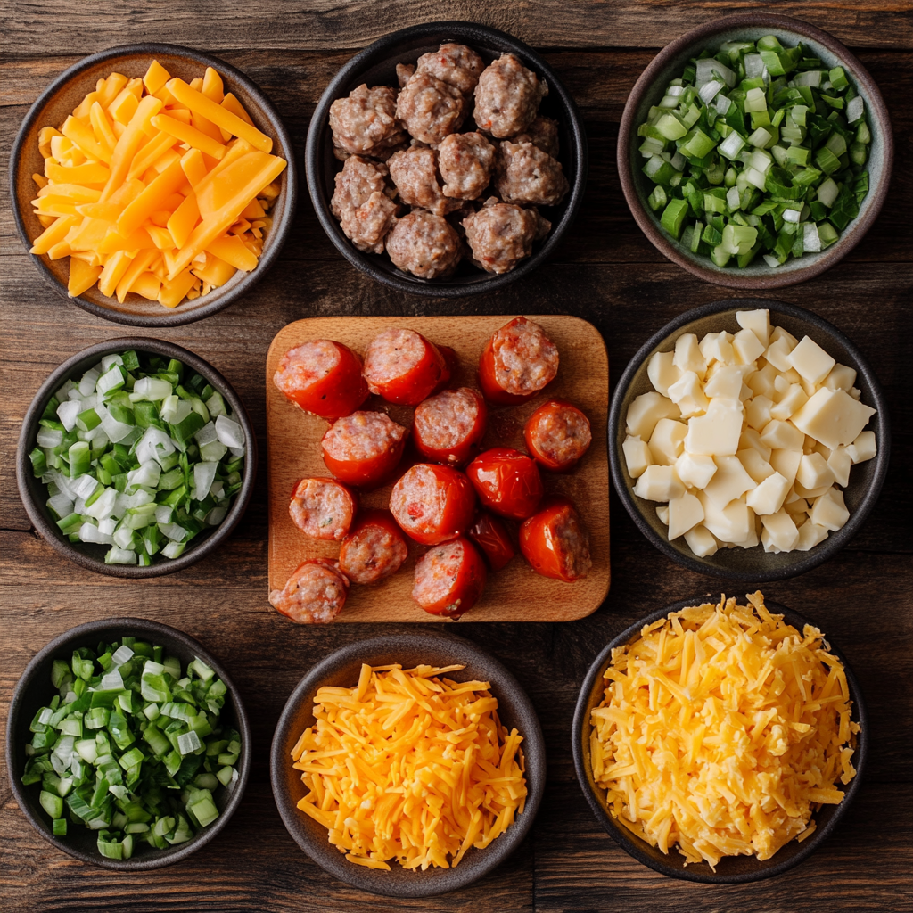 rotel cream cheese sausage balls ingredients