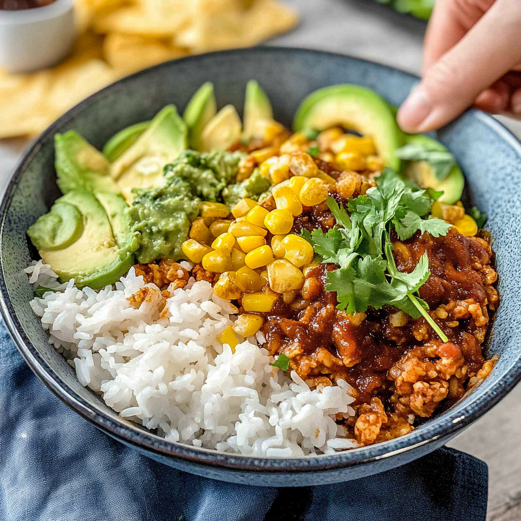 taco rice bowl