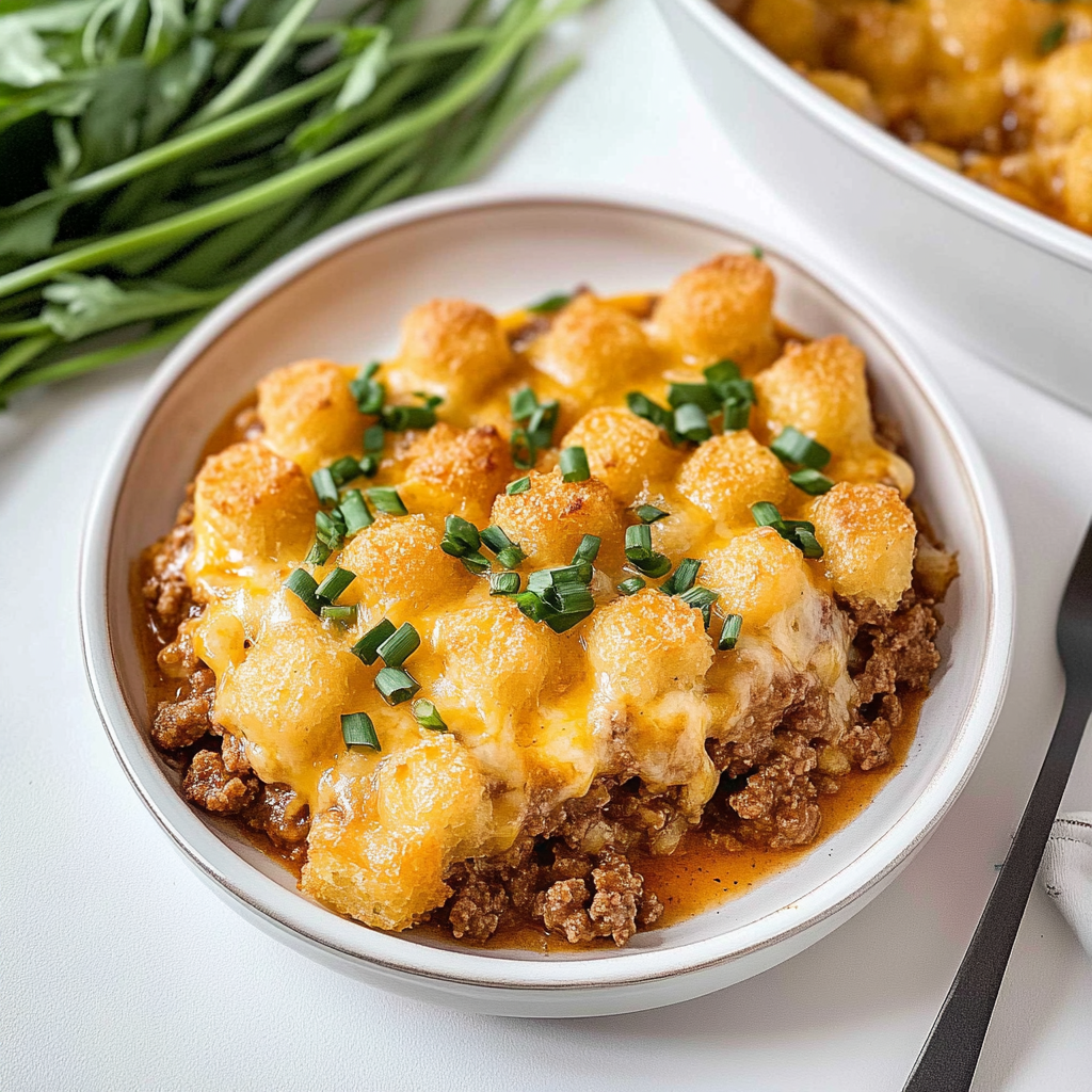 tater tot casserole with ground beef