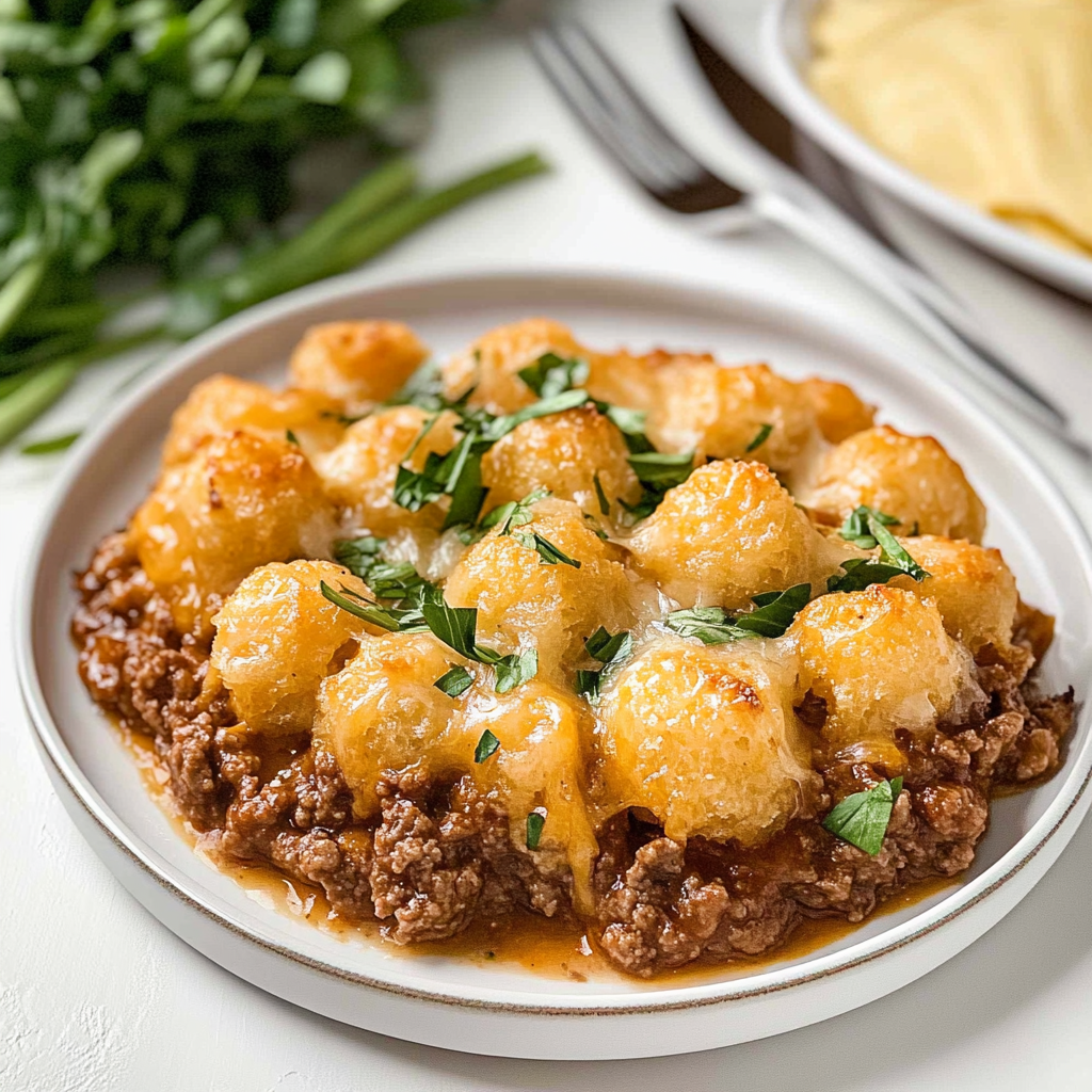 tater tot casserole with ground beef