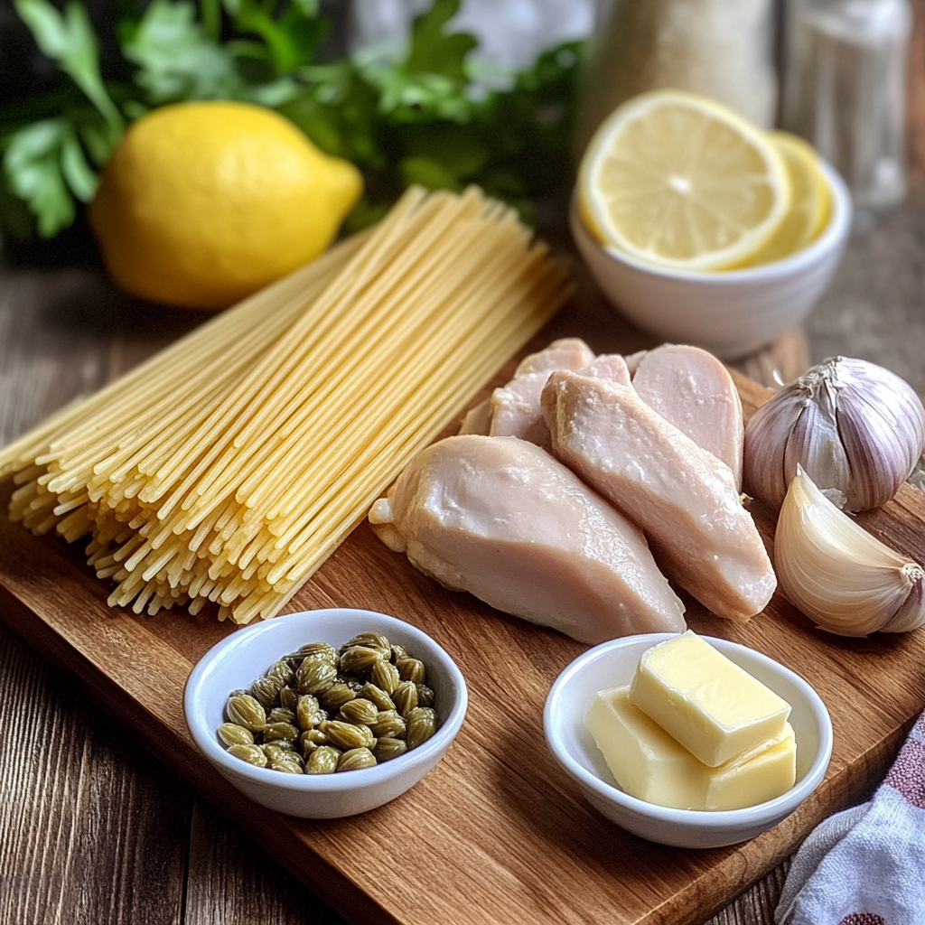 Chicken Piccata Pasta ingredients