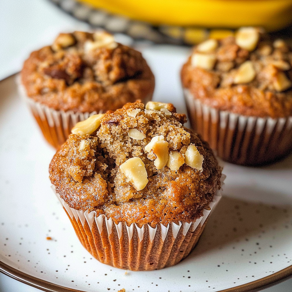 Homemade Banana Nut Muffins