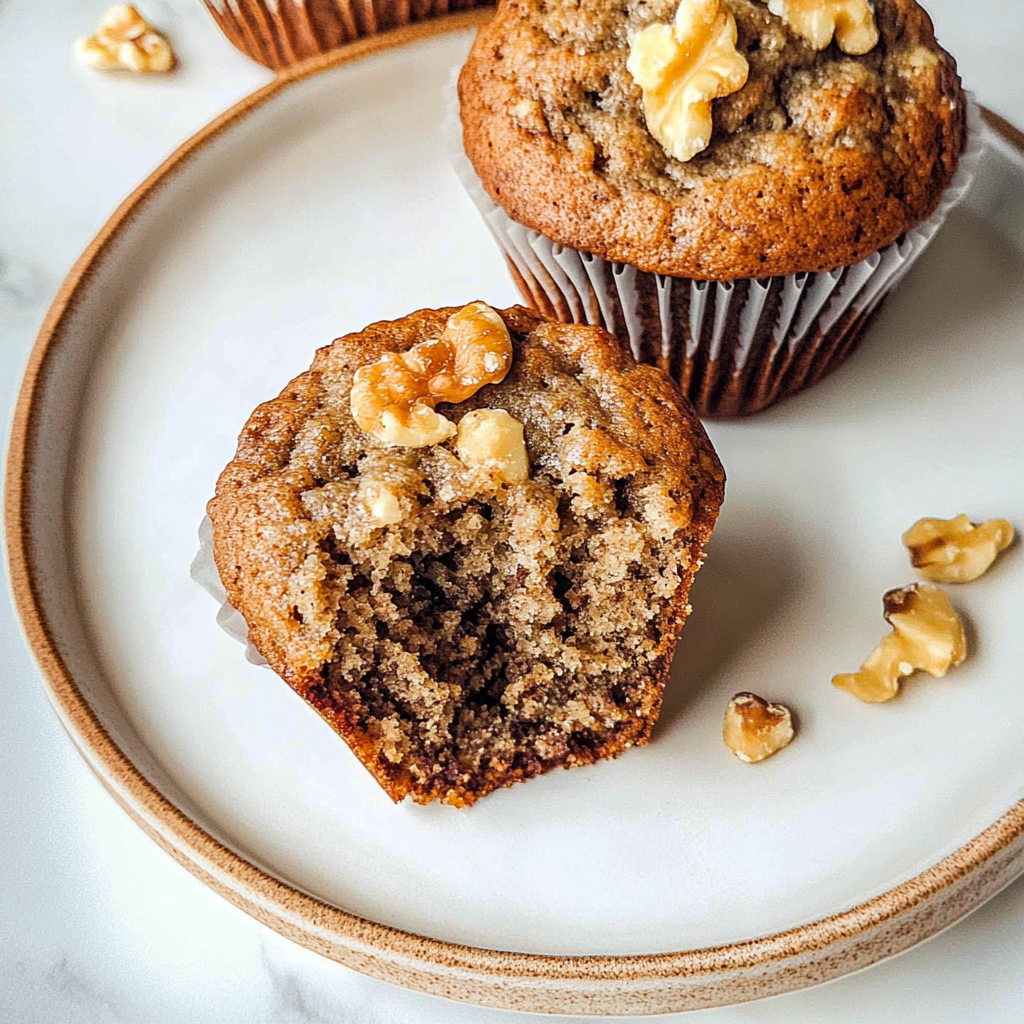 Homemade Banana Nut Muffins