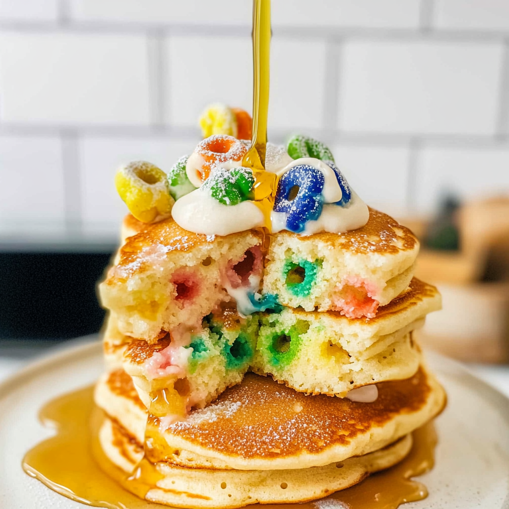 Lucky Charms Pancakes