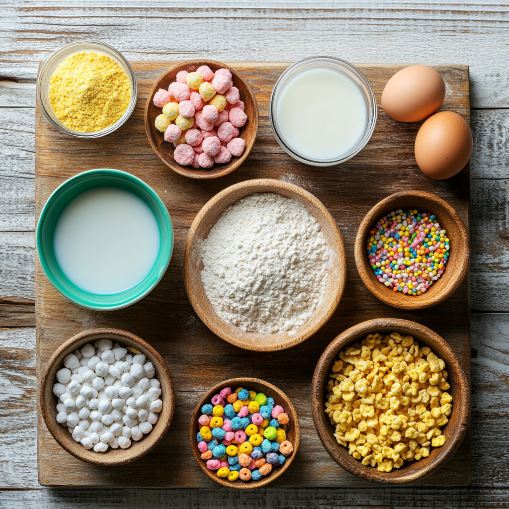 Lucky Charms Pancakes ingredients