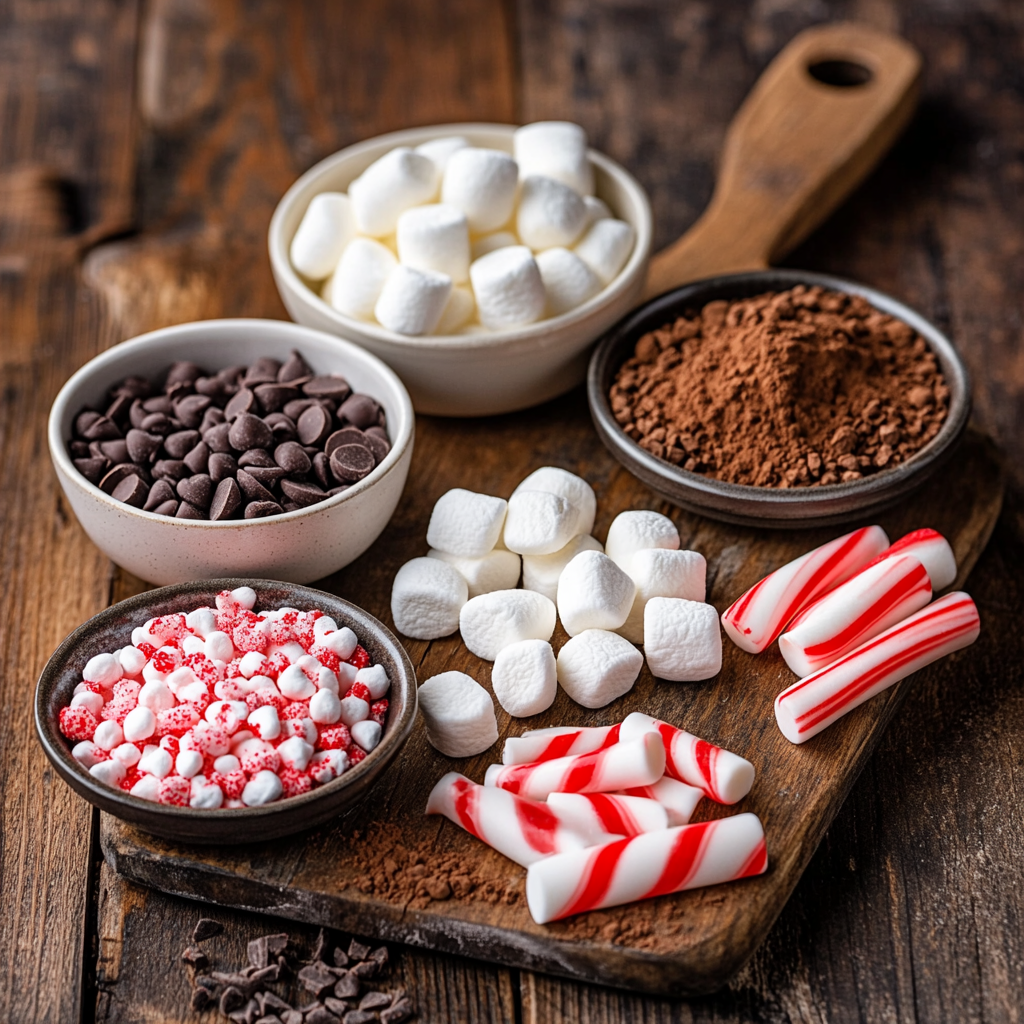 Mint Hot Chocolate Bombs ingredients