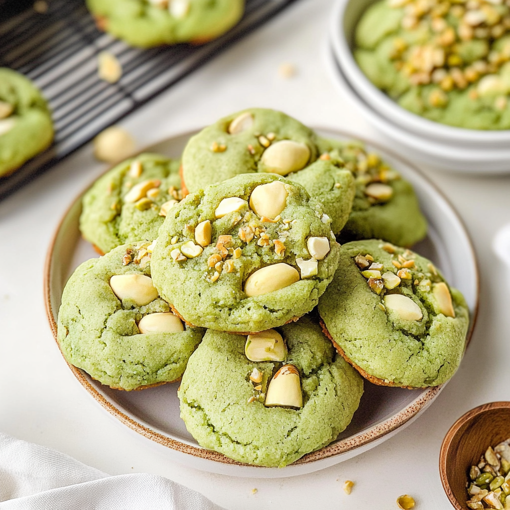 Pistachio Pudding Cookies